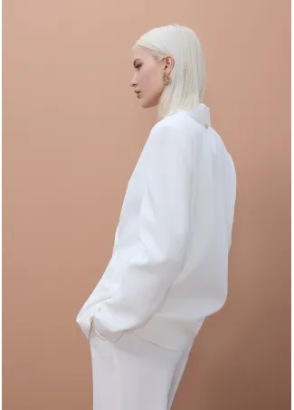 Pantalón blanco de corte recto