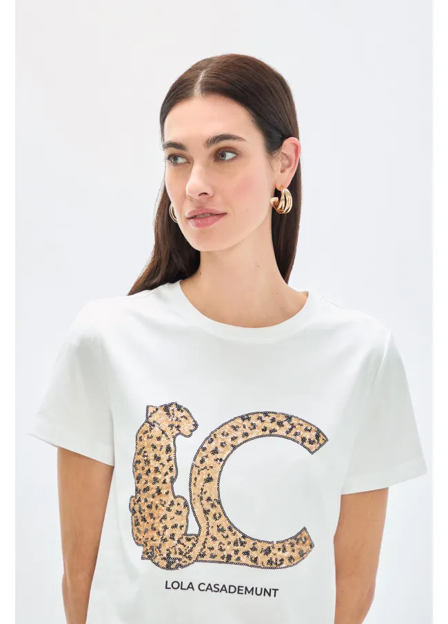 LC T-shirt with sequins