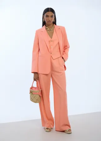 Regular fit blazer with no buttons