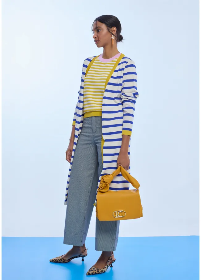 Crossbody bag with knotted strap