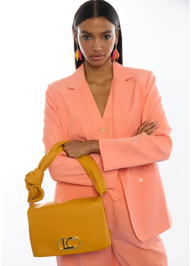 Crossbody bag with knotted strap