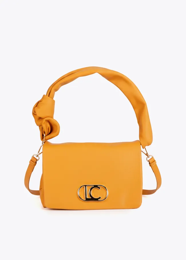 Crossbody bag with knotted strap