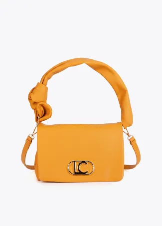 Crossbody bag with knotted strap