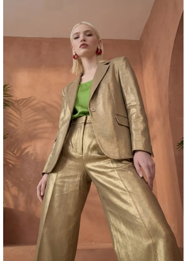 Metallic culottes
