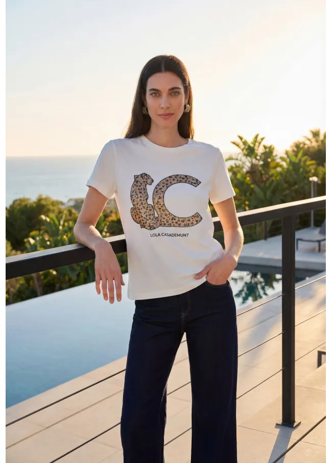 LC T-shirt with sequins