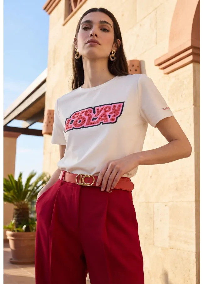 Are you LOLA T-shirt with rhinestones