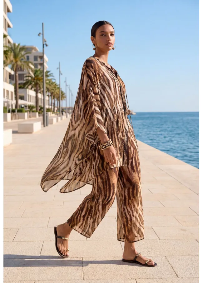 Pantalón estampado zebra