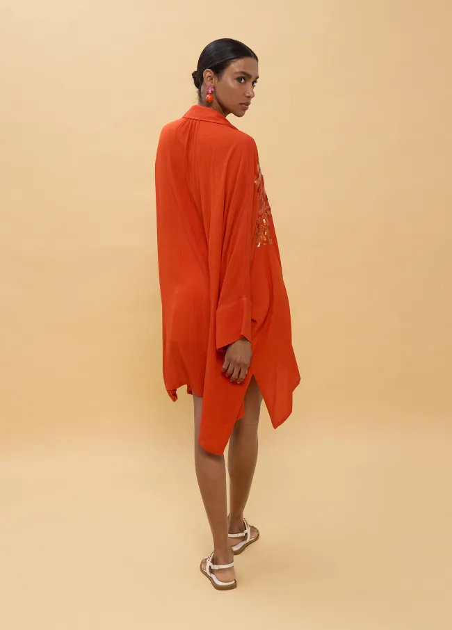 Camisa oversize con lentejuelas