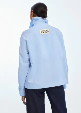 Washed fabric jacket