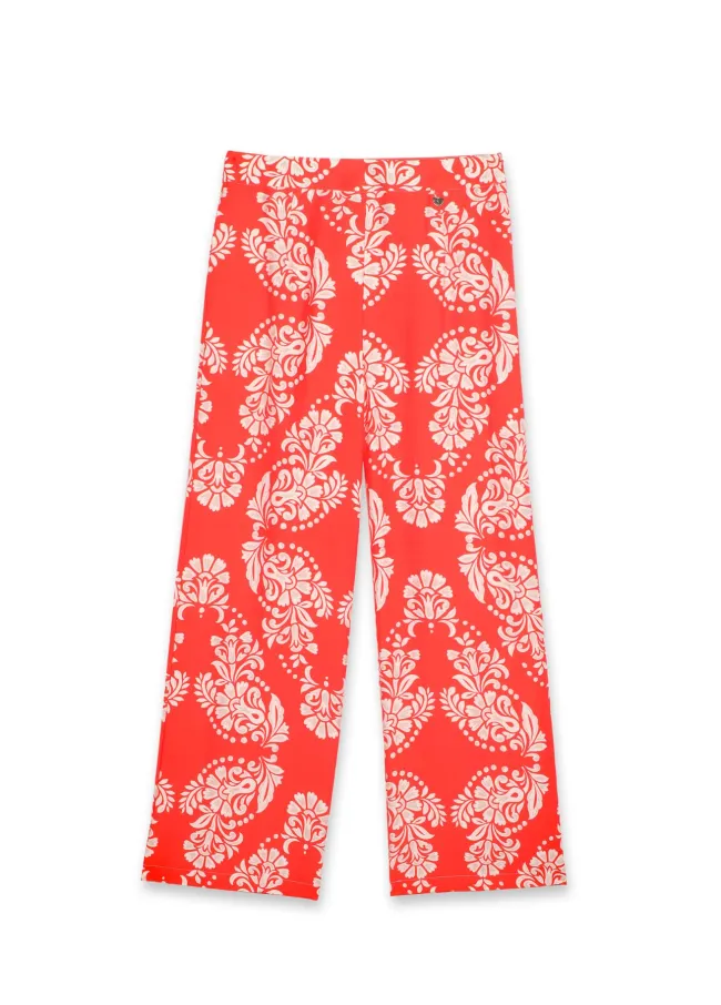 Paisley print flowy culotte