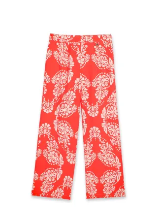 Culotte fluido estampado paisley