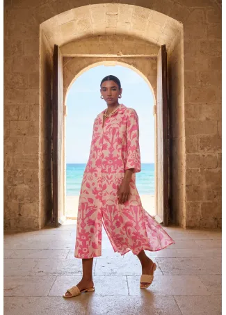 Floral print long sleeve dress