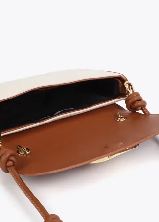 Bandolera con solapa bicolor