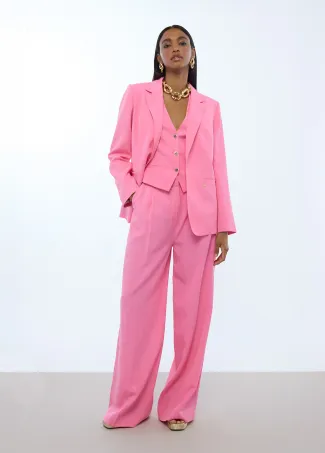 Pleated Palazzo Pants