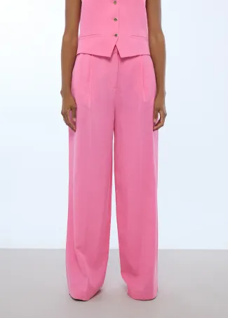 Pleated Palazzo Pants