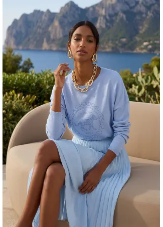 Sweater with Rhinestones
