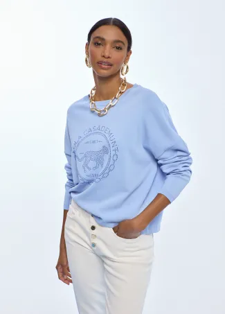 Sweater with Rhinestones