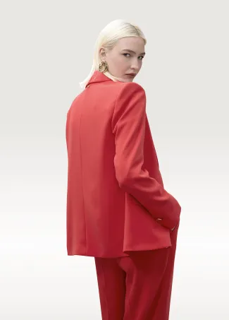 Fitted Straight Blazer