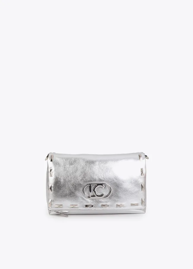 Metallic Crossbody with Rectangular Studs