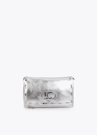 Metallic Crossbody with Rectangular Studs