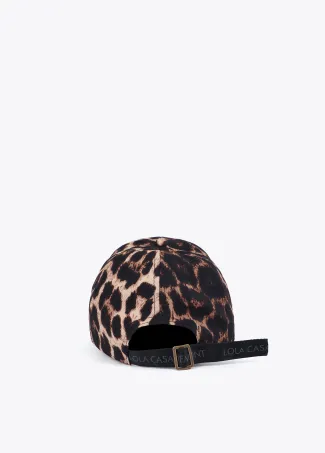 Leopard Cap with Sequin Detail