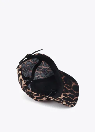 Leopard Cap with Sequin Detail