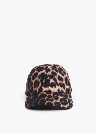Leopard Cap with Sequin Detail