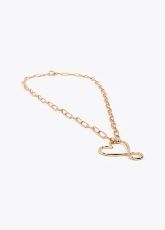 Collar multiposición corazón infinito