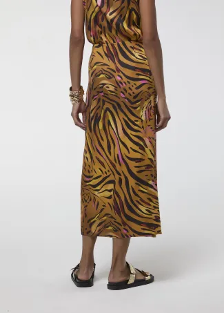 Falda pareo print tigre