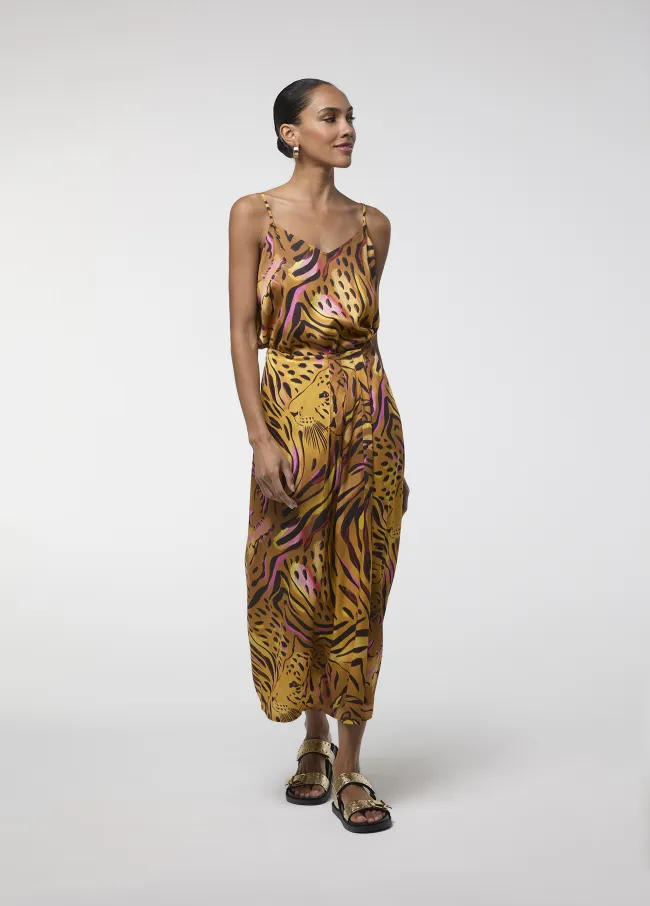 Falda pareo print tigre