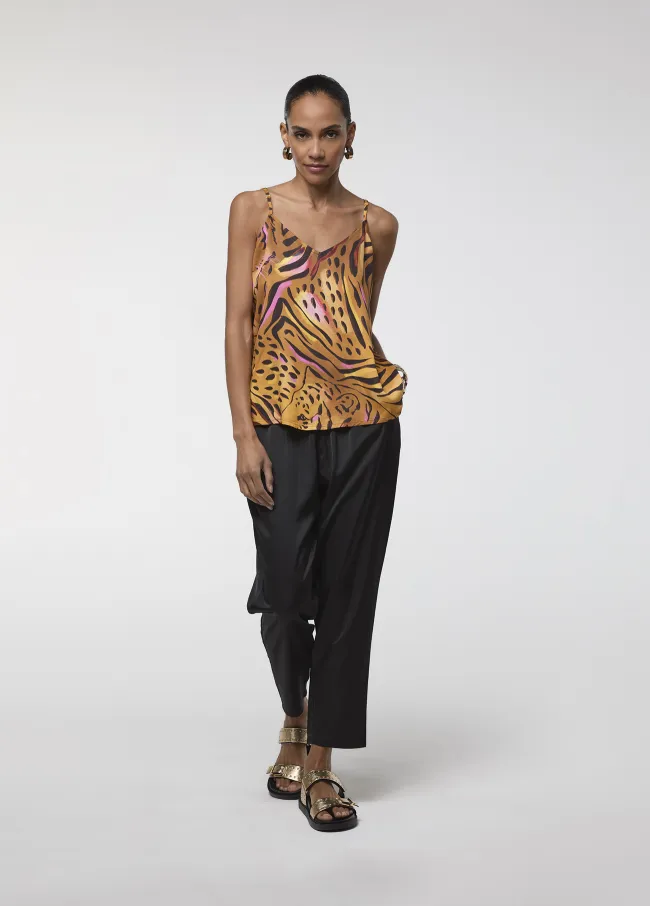 Zebra-print top