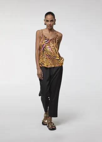 Zebra-print top