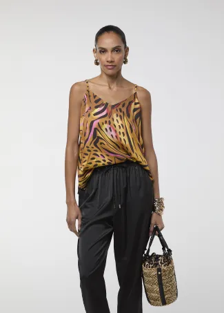 Zebra-print top