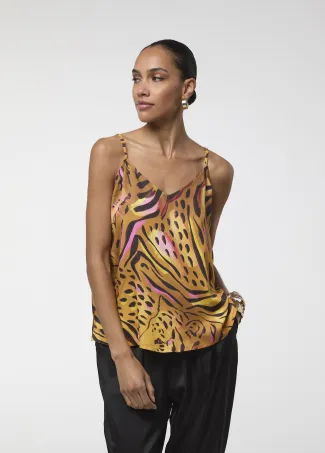 Zebra-print top