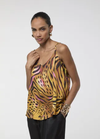 Zebra-print top
