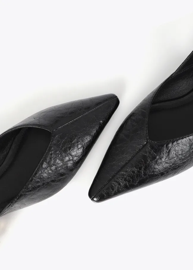 Zapato plano hebilla leopardo